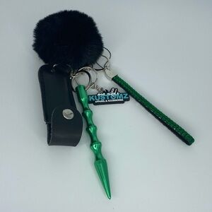 Green Safety Keychain Set